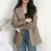 Women's Blazer 2023 Spring Autumn Long Sleeve Blazers Pockets Jackets Coat Lasies Casual Outwear Solid All-match Female Top Suit