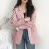 Women's Blazer 2023 Spring Autumn Long Sleeve Blazers Pockets Jackets Coat Lasies Casual Outwear Solid All-match Female Top Suit