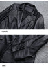 Women's Blazer And Skirts Set 2023  Crocodile Pattern Printed Genuine Leather Slim Fit 2 Piece Set Female Chic Suit Jupe