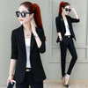 Women's Blazer Coat 2023 Spring Single Button Suit Outwear Lady Office Wear Blazers Lining Jacket Femme Tops