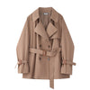 Women's Blazer Jackets Korean Autumn Winter Sense of Design Double Breasted Baggy Office Female Senior TOPs Trench Coat