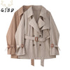 Women's Blazer Jackets Korean Autumn Winter Sense of Design Double Breasted Baggy Office Female Senior TOPs Trench Coat