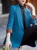 Women's Blazer Office Lady Blazers Coats 2023 Autumn Female Clothing Solid Blazer Women Business Attire Coat Buttons Womens Tops
