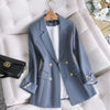 Women's  Blazer Spring and Autumn 2023 Casual Versatile Jacket  blue blazer Suit