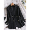 Women's  Blazer Spring and Autumn 2023 Casual Versatile Jacket  blue blazer Suit