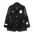 Women's Blazer Streetwear Harajuku Vintage Long Sleeves Jacket Clothes Oversized Black TOPs Ladies Baggy Blazer Coat