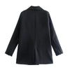 Women's Blazers Jacket Black Coat With Button Outwear Long Sleeve Female Tops Solid Elegant Ladies Blazer Woman Office Jacket