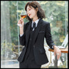 Women's Business Wear Office Pants Suits  Autumn and Winter Black Ladies Jacket Elegant Female Skirt
