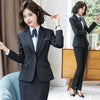 Women's Business Wear Office Pants Suits  Autumn and Winter Black Ladies Jacket Elegant Female Skirt