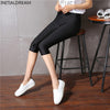 Women's Calf-Length Leggings Slim Solid Female Shiny Pant Mujer Simple Casual Elasticity Trousers Large size S-5XL