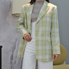 Women's Coat 2022 Autumn and Winter Large Plaid Tone Profile Wool Suit Jacket