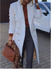 Women's Coat  2023 Fashionable Mid-length Woolen Product Multi-grain Button Wish Woolen Coat Blazer Women