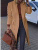 Women's Coat  2023 Fashionable Mid-length Woolen Product Multi-grain Button Wish Woolen Coat Blazer Women