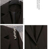 Women's Coat Spring 2023 Suit Women Blazer Short Slim Autumn Wild Long Sleeve Suits Female Jacket Black White Fashion