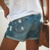 Women's Denim Shorts Summer Women's Casual Denim Shorts Frayed Hem Ripped Jeans Shorts Denim Shorts Jean Women