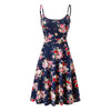 Women's  Casual V-Neck Short Sleeve Strap Open Back Sexy Print Dress Maxi Dress Plus Size Sundress 2022