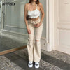 Women's Jeans 2022 Summer Casual Wide Leg Pants Loose High Waist Trousers Vintage Straight Ripped Mom Baggy Pants New