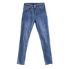Women's Jeans High Waist Fringe Hem Belted Extra Long Pencil Jeans 5XL 7xl Plus Size Women Casual Slim Fit Full