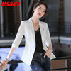 Women's Suit Jacket Spring 2023 Summer Korea Tulle Leisure Slim Coat Seven Sleeves Loose Elegance Comfort Tops