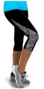 Women's Fashon New Arrival Casual Patchwork Side Floral Exercise Capris High Waisted Patchwork Workout Fitness Leggings Wear