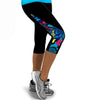 Women's Fashon New Arrival Casual Patchwork Side Floral Exercise Capris High Waisted Patchwork Workout Fitness Leggings Wear