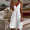 Women's Feather Print Beach Dress Casual Non Positioning Printing Camisole V-neck Sexy Boho Dresses Elegant Dress Vestido Verano