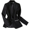 Women's Formal Blazers Suit Jacket Female 2023 Spring Autumn Korean Temperament Long Sleeve Coat Top OL Ladies Short Blazer
