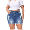 Women's High Waist Slim-fit Jeans Shorts Casual Denim Shorts Frayed Tassel Ripped Jeans Multicolor Pants Jeans
