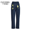 Women's High waist Pant jeans Female Summer women‘s Jeans Trousers Girls Denim Chic Moon Star Sun Print Pants Women