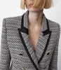 Women's Jacket 2023 Za Tweed Blazer Office Lady Work Suit Casual Coats Female Business Chic Blazers Traf Outerwear Elegant Tops