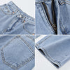 Women's Jeans 2022 Wide Leg Casual Streetwear Femme High Waist Trouser Vintage Baggy Jeans Straight Mom Denim Pants