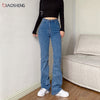 Women's Jeans For Girls Oversize Stretch Straight Jeans Baggy Mom Jean Wide Pants Aesthetic Woman Clothing Streetwear Trousers