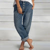 Women's Jeans High Waist 2022 Loose Wide Leg Pants XL Slender Pants Women's Rising Retreat Street Pants Cotton
