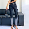 Women's Jeans High Waist Denim Trousers Female 2022 Gradient Color Stretch Slim Skinny Nine Points Pencil Pants