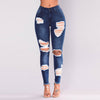 Women's Jeans Mid Waist Stretch Skinny Denim Pants 2022 Autumn Winter Blue Retro Washed Elastic Slim Pencil Trousers Size S-XXXL