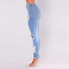 Women's Jeans Mid Waist Stretch Skinny Denim Pants 2022 Autumn Winter Blue Retro Washed Elastic Slim Pencil Trousers Size S-XXXL