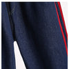 Women's Jeans Vintage Plus Thick Size Straight Baggy High Waist  Winter Casual Harem Pants Ladies Stripe Denim Trouser