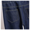 Women's Jeans Vintage Plus Thick Size Straight Baggy High Waist  Winter Casual Harem Pants Ladies Stripe Denim Trouser