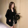 Women's Korean Double Breasted Blazer Versatile Solid Color Casual Long Sleeve Top Spring And Autumn Women's Clothing