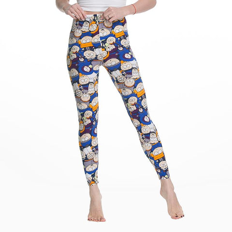 Women's Leggings Slim Digital Cartoon Avatar Printing Simple Large yard Leggings Spring New Women