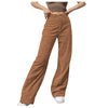 Women’s Mid Waisted Wide Leg Pants Straight Casual Baggy Trousers Spring Solid Jeans Pantalon Pour Femme Fast Shipping