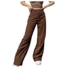 Women’s Mid Waisted Wide Leg Pants Straight Casual Baggy Trousers Spring Solid Jeans Pantalon Pour Femme Fast Shipping