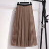 Women's Oversize Two Pieces Set Spring Autumn Office Lady Graceful Suit Coats+Pleated Mesh Skirts Sets 2023 Working Clothing
