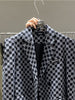 Women's Oversized Jacket Plaid Retro Design Checkerboard Straight Shoulder 2023 Spring/autumn Western Style Suit Women Blazer