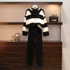 Women's Pants Autumn Oversized Traf Style Korean Spring Striped Sweater Black Trousers Suit Y2k Pants for Women