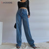 Women's Pants Jeans Woman High Waist Wide Baggy Mom Jeans Oversize Female Pants Streetwear Women Trouser Straight Leg Jeans