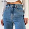 Women's Pants Mom Jeans Woman 2022 Undefined Baggy Oversize Loose Wide Denim Pants High Waisted Straight Trousers