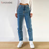 Women's Pants Mom Jeans Woman 2022 Undefined Baggy Oversize Loose Wide Denim Pants High Waisted Straight Trousers