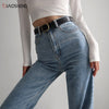 Women's Pants Mom jeans woman high waist 2022 Undefined Baggy Oversize Loose Wide Denim Pants y2k Straight Trousers