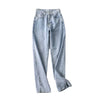 Women's Pants Wide Leg Jeans Women High Waist Baggy Jeans Loose Split Pants Casual Blue Black Washed Mom Denim Trousers